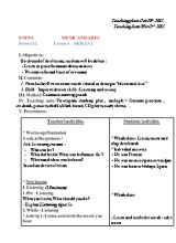 Giáo án Tiếng Anh Lớp 7 - Unit 4 Music and arts - Lesson 6 Skills 2 - Năm học 2015-2016